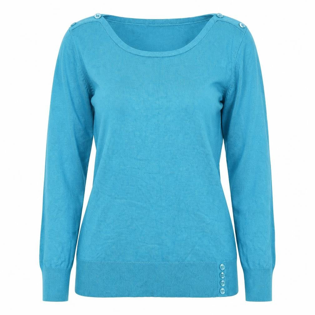 Womens UK Size L M&Co Blue Pullover Jumper