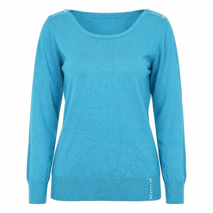Womens UK Size L M&Co Blue Pullover Jumper