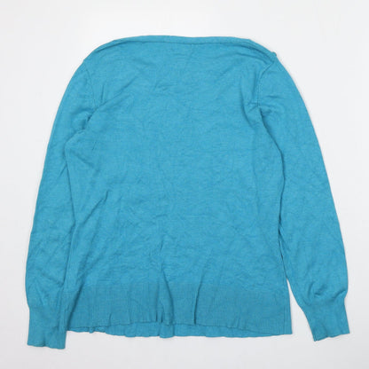 Womens UK Size L M&Co Blue Pullover Jumper