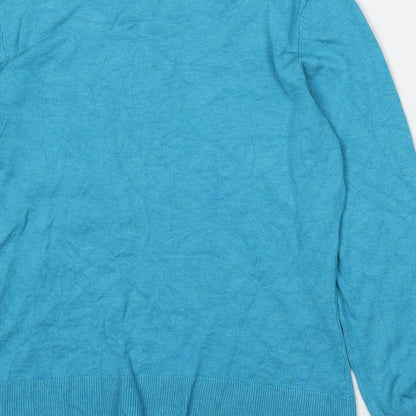Womens UK Size L M&Co Blue Pullover Jumper