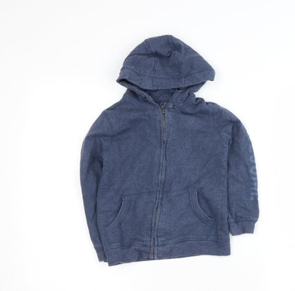 Mother and Child Boys Blue  Cotton Pullover Hoodie Size 4-5 Years