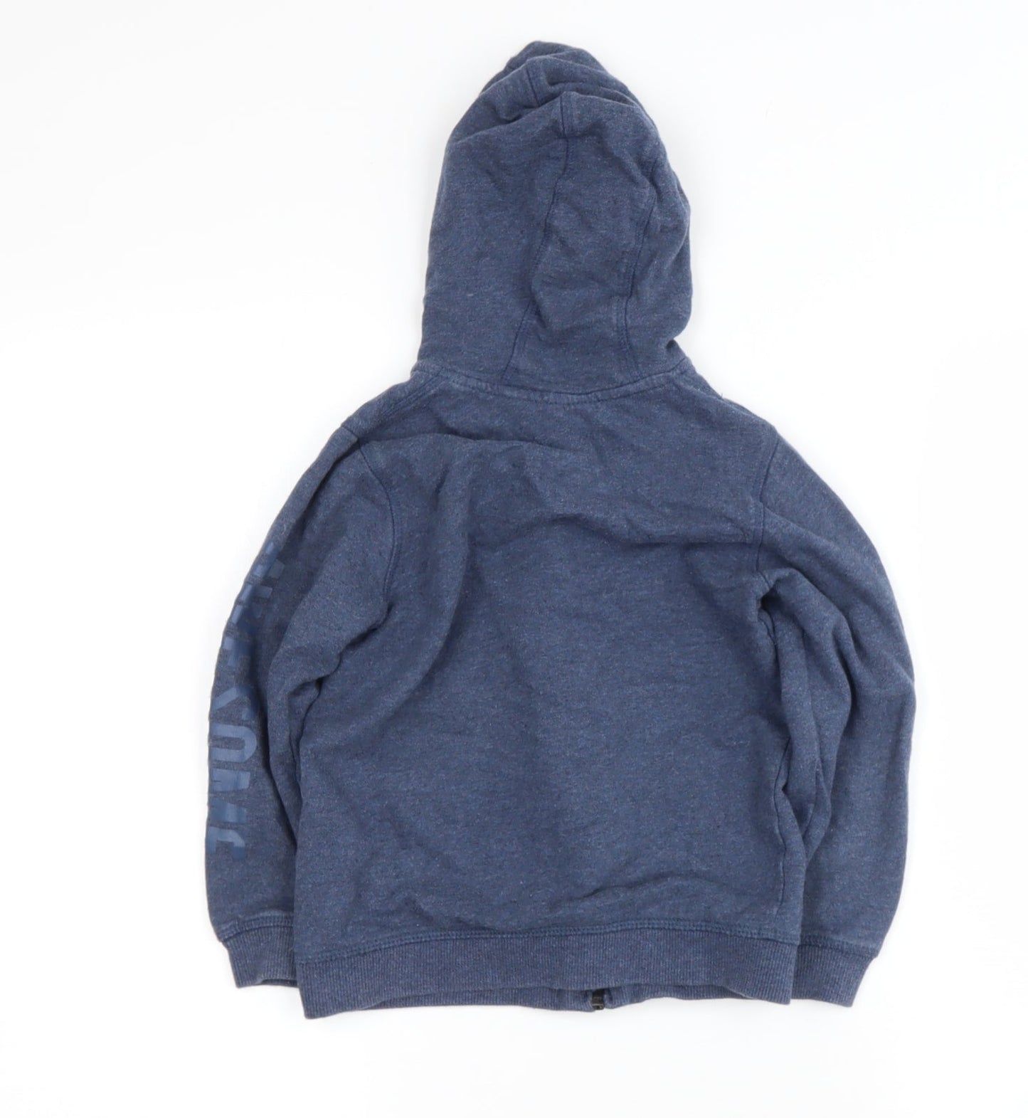 Mother and Child Boys Blue  Cotton Pullover Hoodie Size 4-5 Years