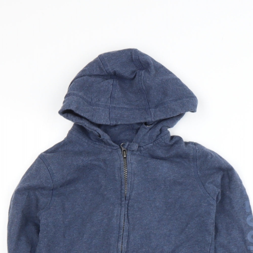 Mother and Child Boys Blue  Cotton Pullover Hoodie Size 4-5 Years