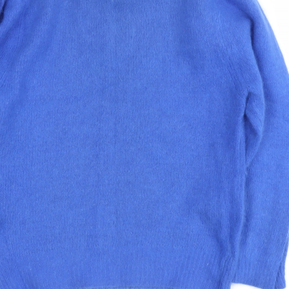 Lorraine Clare Mens Blue Round Neck  Maguey Pullover Jumper