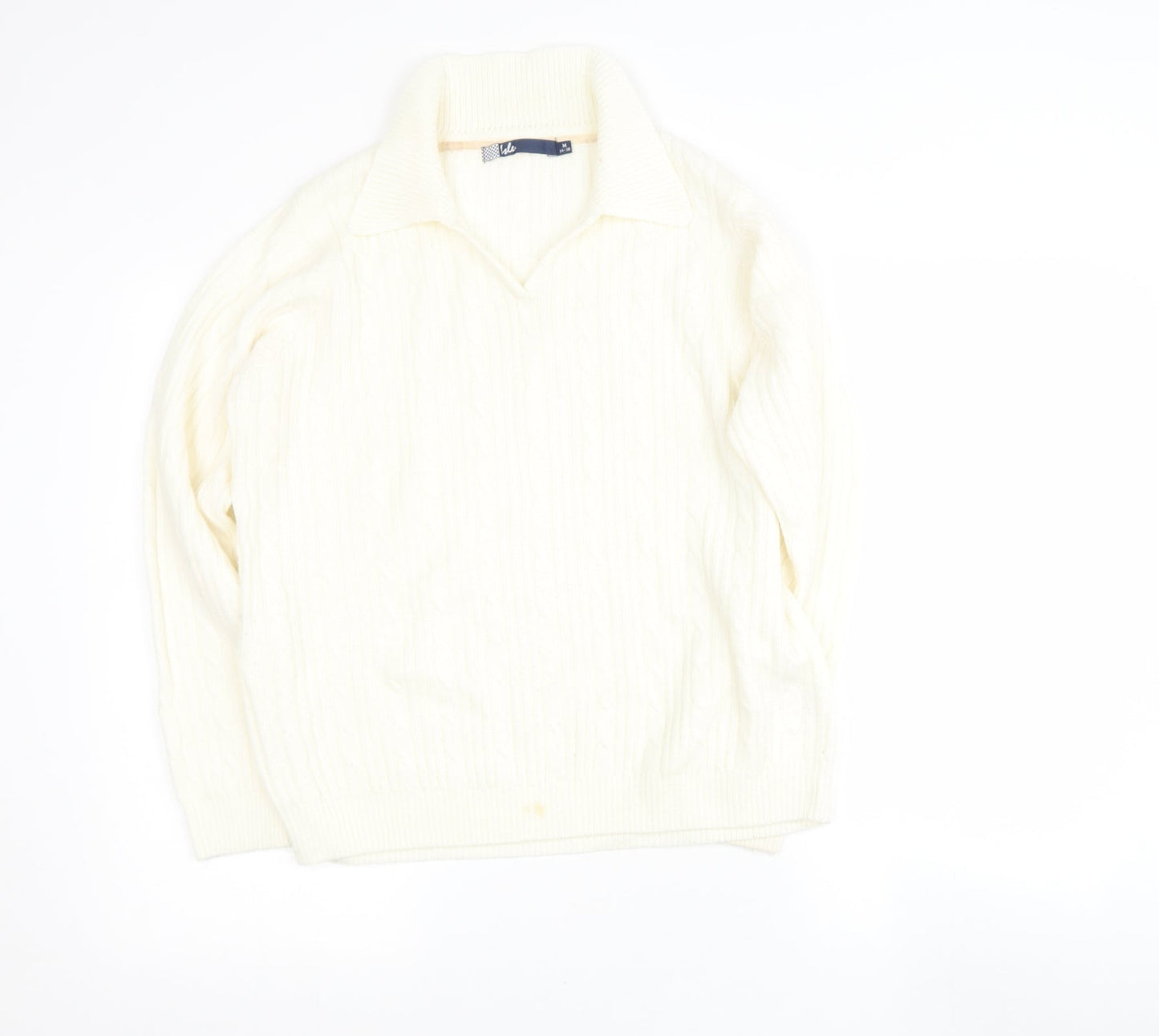 Womens UK Size 14 Preworn Beige Pullover Jumper