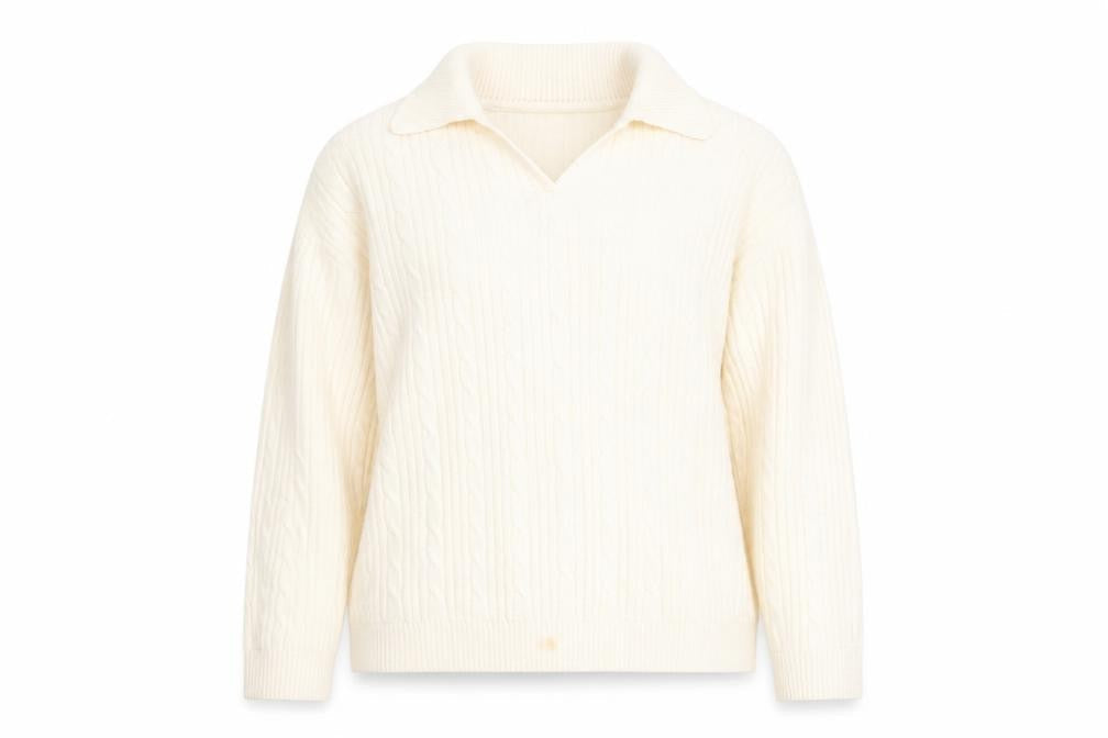 Womens UK Size 14 Preworn Beige Pullover Jumper