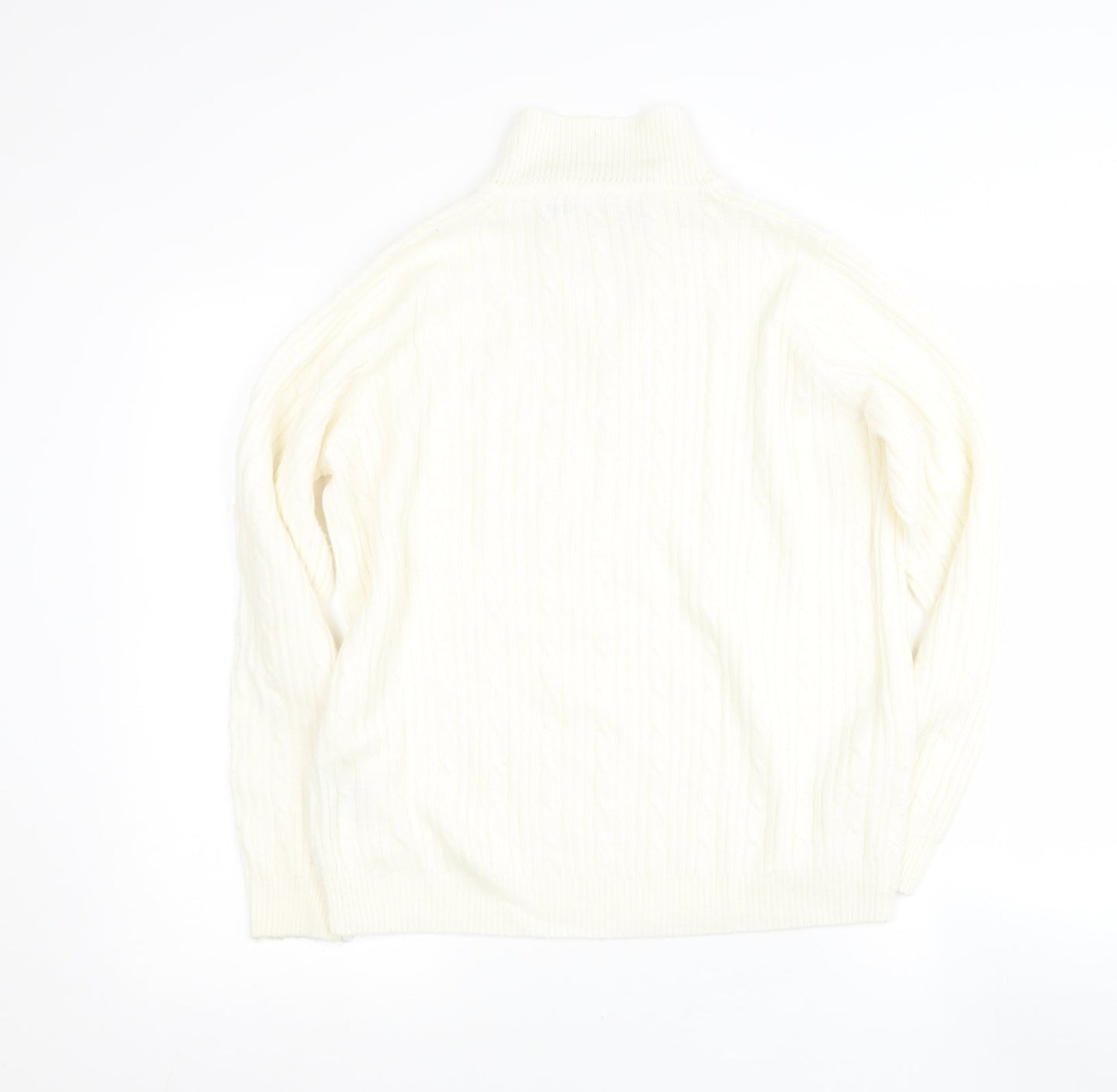 Womens UK Size 14 Preworn Beige Pullover Jumper
