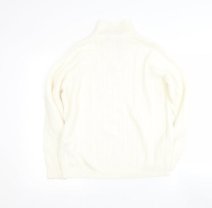 Womens UK Size 14 Preworn Beige Pullover Jumper