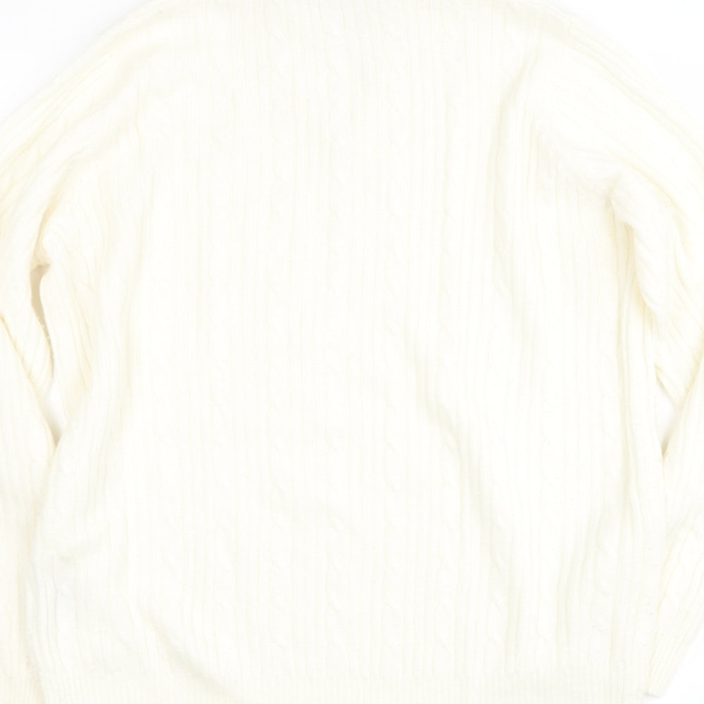 Womens UK Size 14 Preworn Beige Pullover Jumper