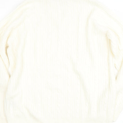 Womens UK Size 14 Preworn Beige Pullover Jumper