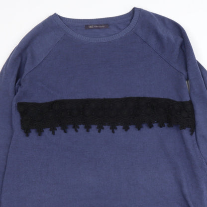 Womens UK Size 12 Marks and Spencer Blue Pullover Jumper