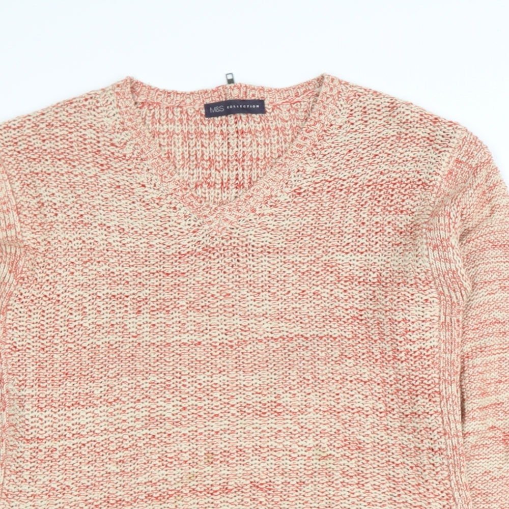 Womens UK Size 12 marks Red Pullover Jumper