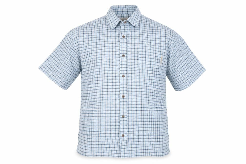 Mens UK Size 14.5 Regata Grey  Button-Up Short Sleeve Casual Shirt