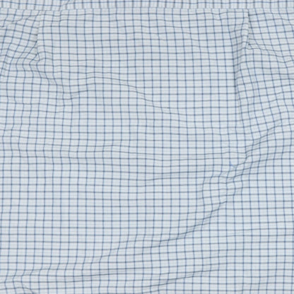 Regata Mens Grey Check Polyester  Button-Up Size 14.5 Collared