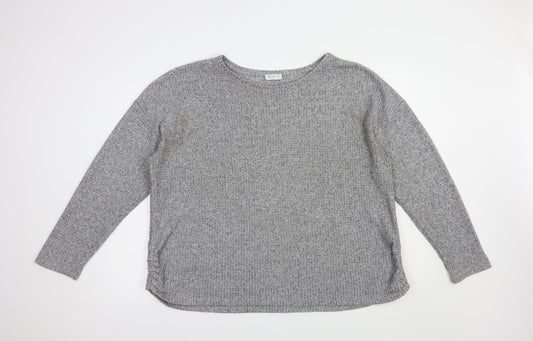 Womens UK Size XL Papaya Grey Pullover Jumper