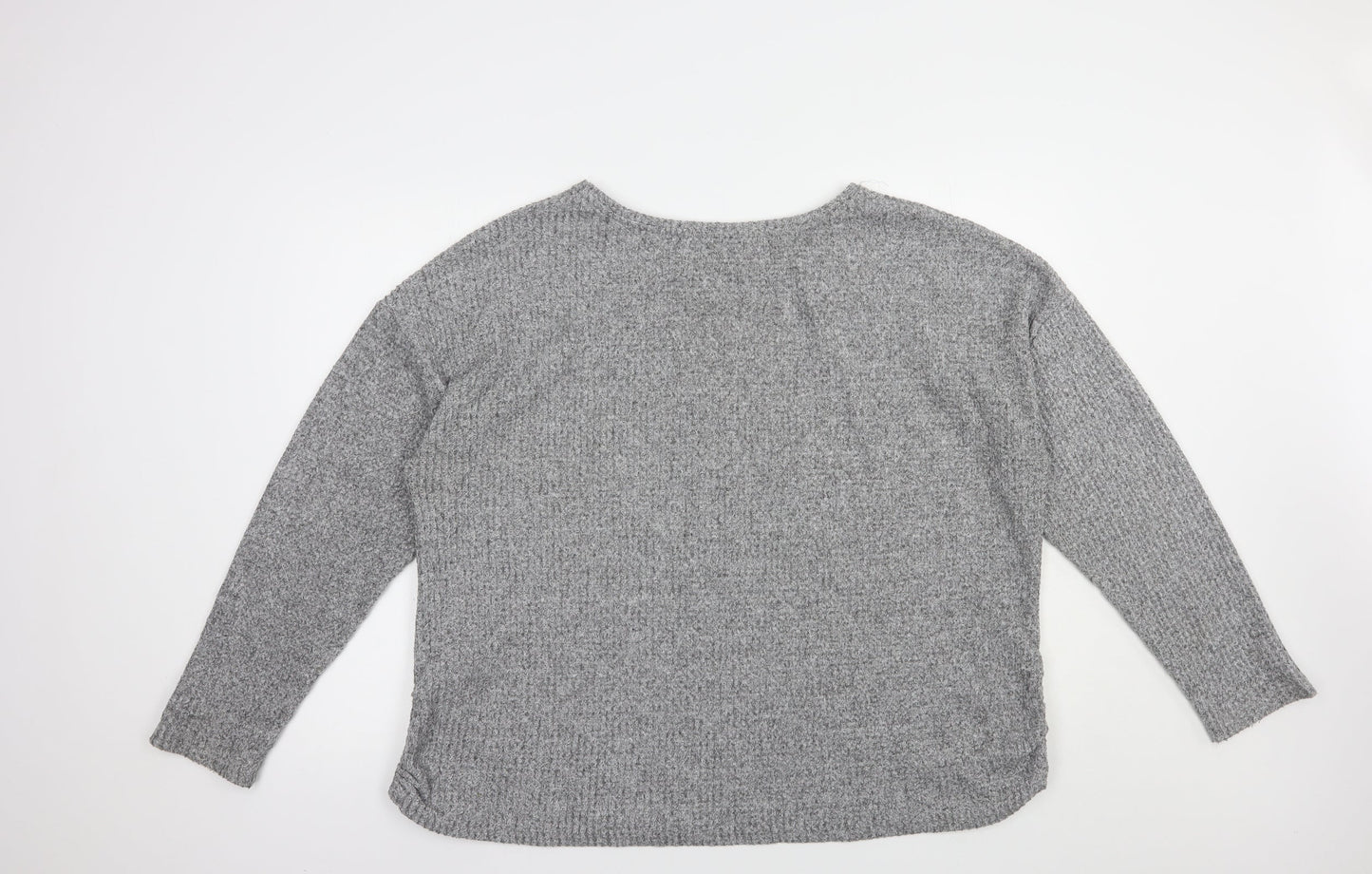 Womens UK Size XL Papaya Grey Pullover Jumper