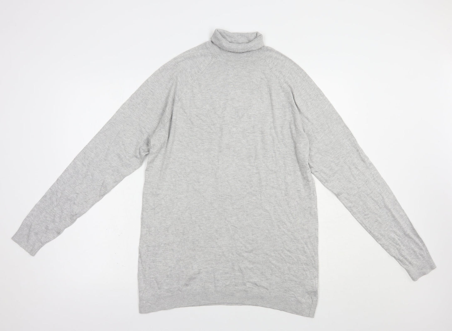 Womens UK Size L Bershka Grey Pullover Jumper