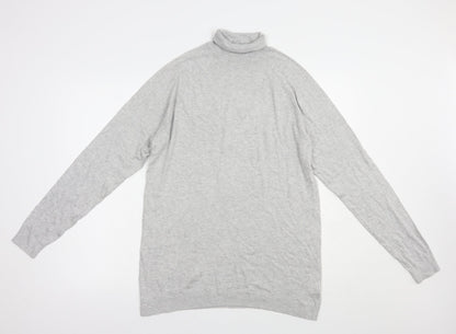 Womens UK Size L Bershka Grey Pullover Jumper