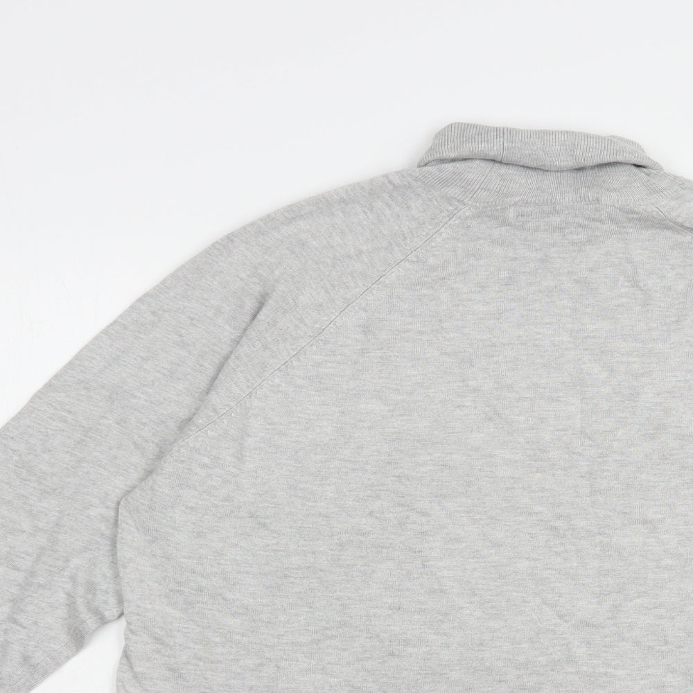 Womens UK Size L Bershka Grey Pullover Jumper