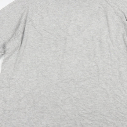 Womens UK Size L Bershka Grey Pullover Jumper