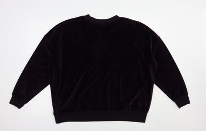 Primark Womens Purple  Polyester Pullover Sweatshirt Size 14  Pullover