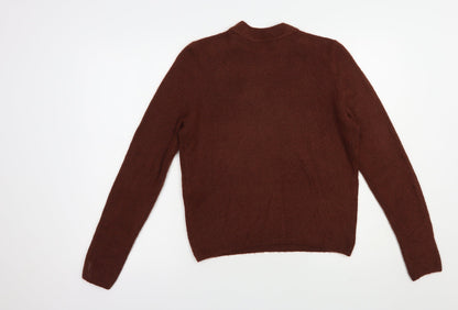 Womens UK Size S H&M Brown Pullover Jumper