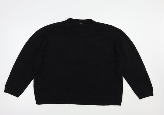 Womens UK Size 18 Pep & Co Black Pullover Jumper