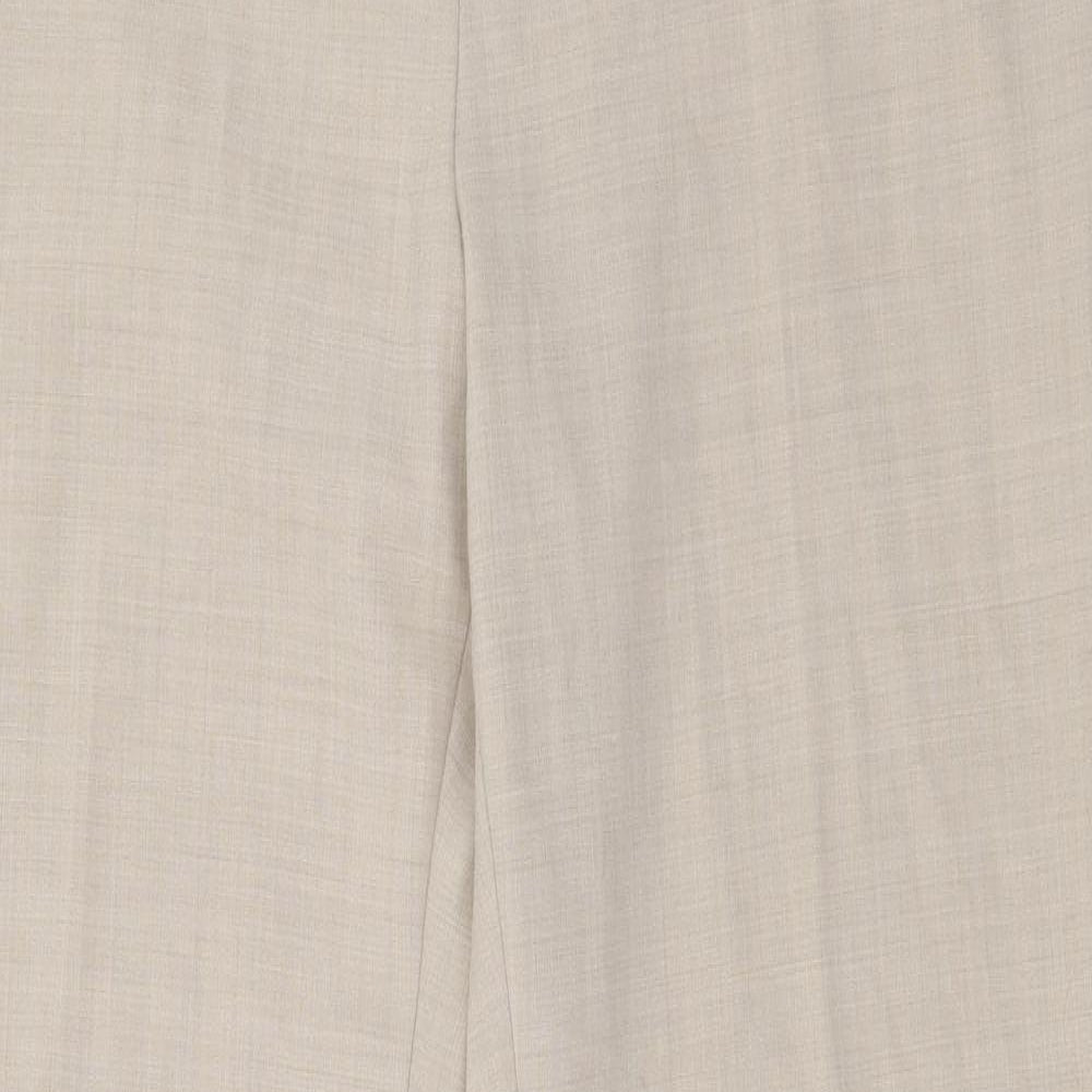 Womens UK Size 14 Marks and Spencer Regular Fit  Beige Trousers