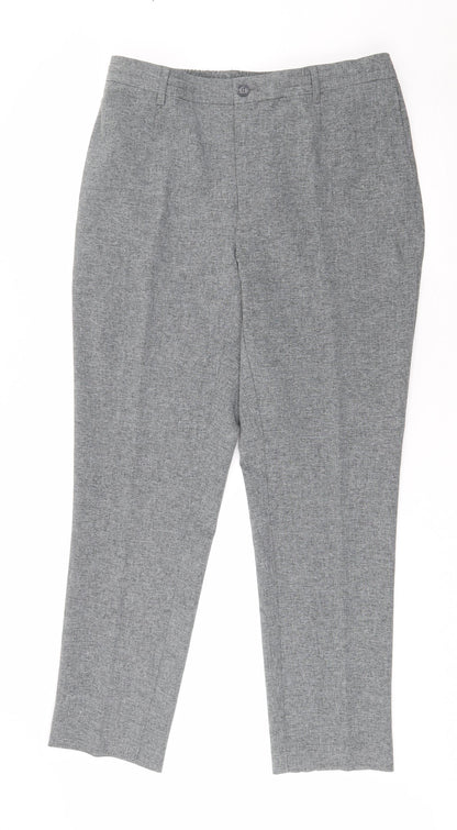 Taylor and Wright Mens Grey  Polyester Trousers  Size 34 in L31 in Regular