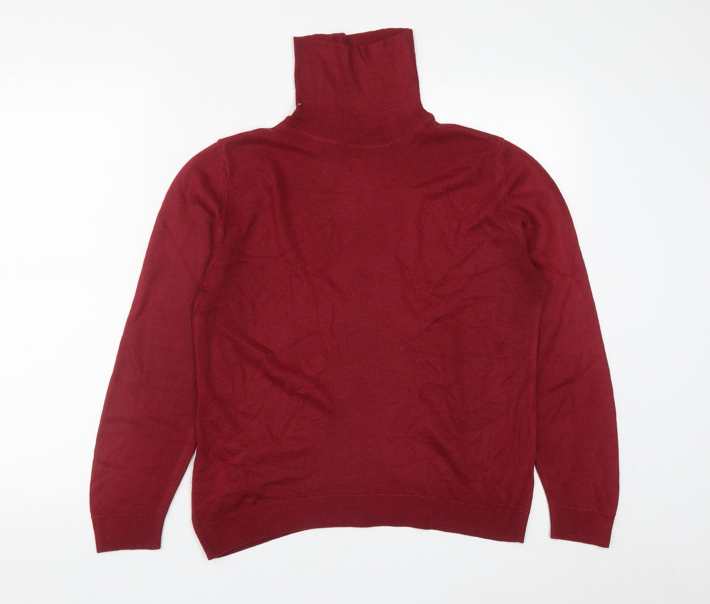 Womens UK Size 14 Marks and Spencer Red Pullover Jumper