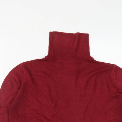 Womens UK Size 14 Marks and Spencer Red Pullover Jumper