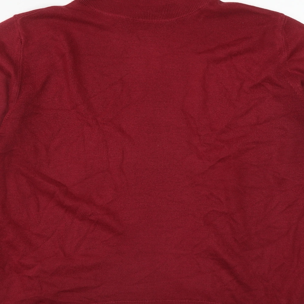 Womens UK Size 14 Marks and Spencer Red Pullover Jumper