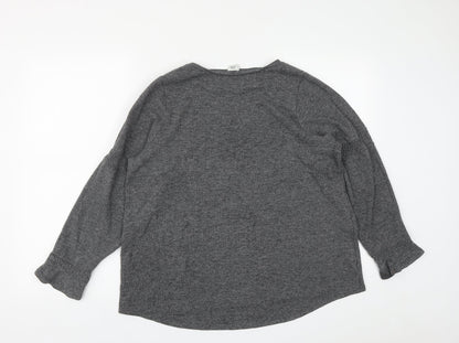 Womens UK Size 16 River Island Grey Pullover Jumper