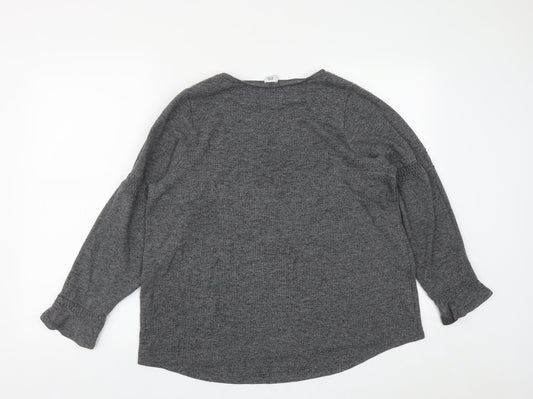 Womens UK Size 16 River Island Grey Pullover Jumper