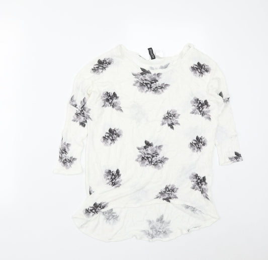 Womens UK Size S H&M White Pullover Jumper