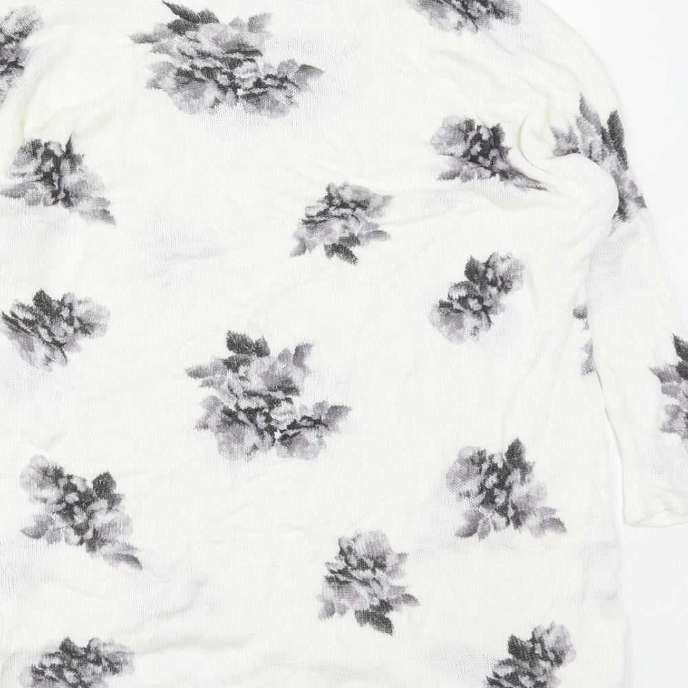 Womens UK Size S H&M White Pullover Jumper