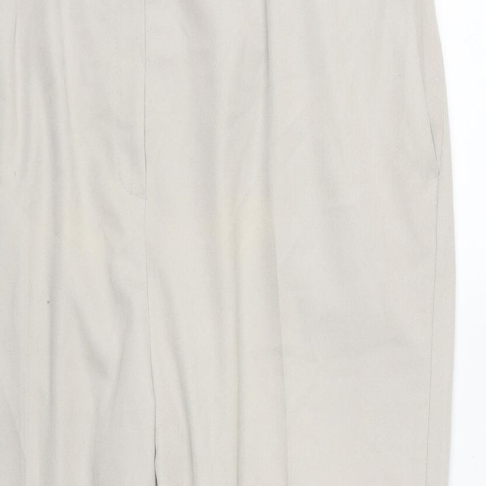 Womens UK Size 22 essence Regular Fit  Beige Trousers