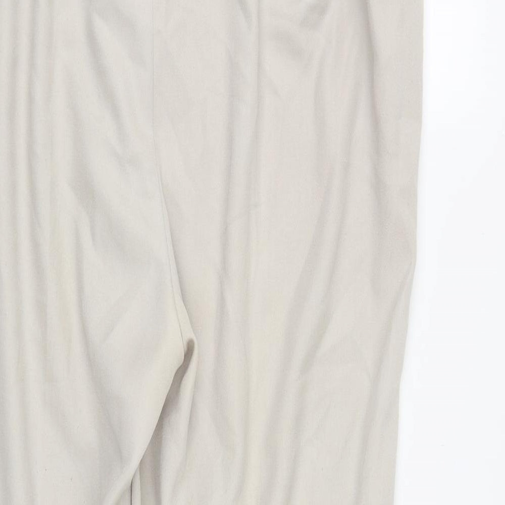 Womens UK Size 22 essence Regular Fit  Beige Trousers