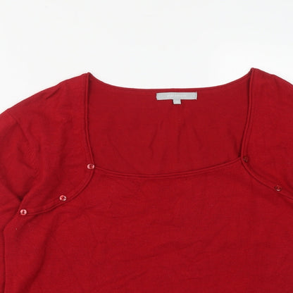Womens UK Size XL Paramour Red Pullover Jumper