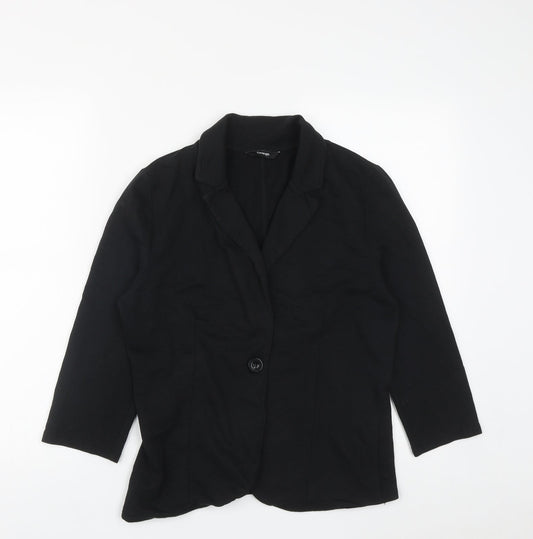 George Womens Black   Jacket  Size S  Button