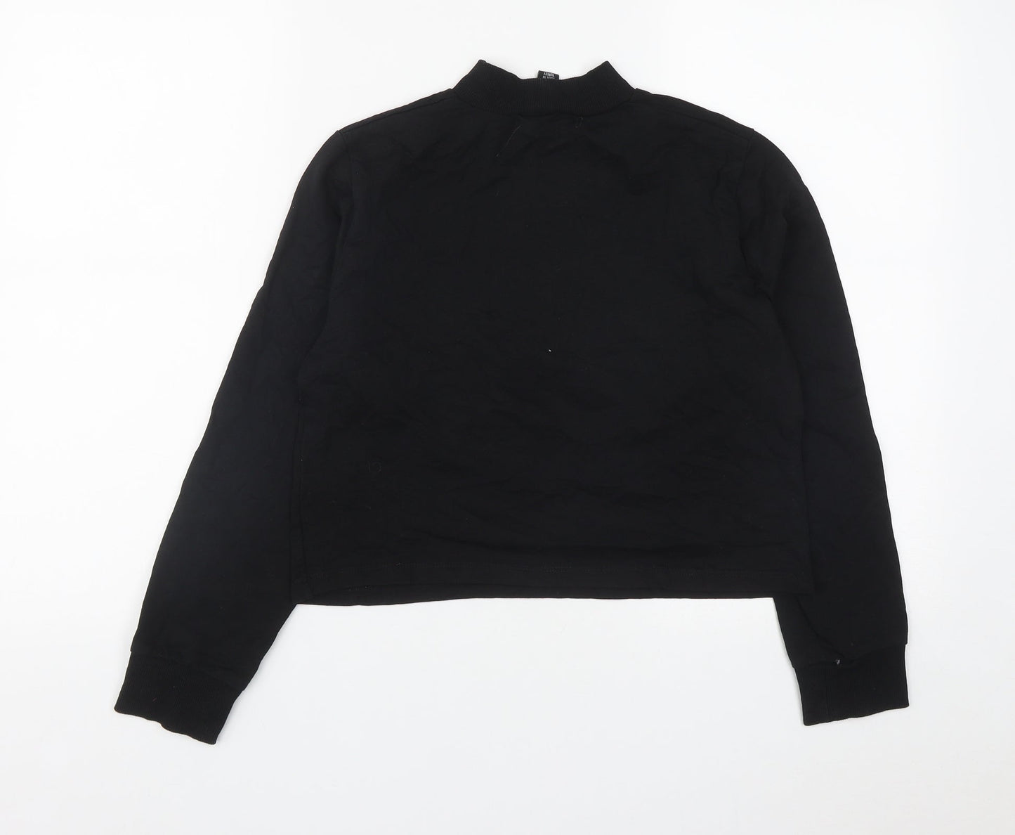 Atmosphere Womens Black  Cotton Pullover Sweatshirt Size 6   - London/Milan