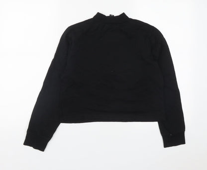 Atmosphere Womens Black  Cotton Pullover Sweatshirt Size 6   - London/Milan