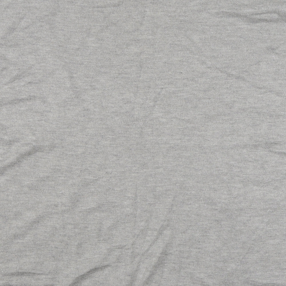 Gallery Womens Grey Round Neck  Viscose Pullover Jumper Size L