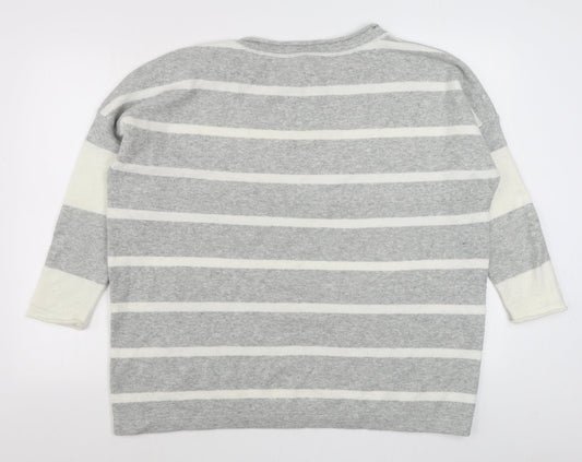 Womens UK Size XS French Connection Grey Pullover Jumper