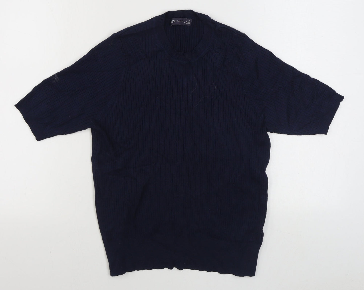Womens UK Size 18 Marks and Spencer Blue Pullover Jumper