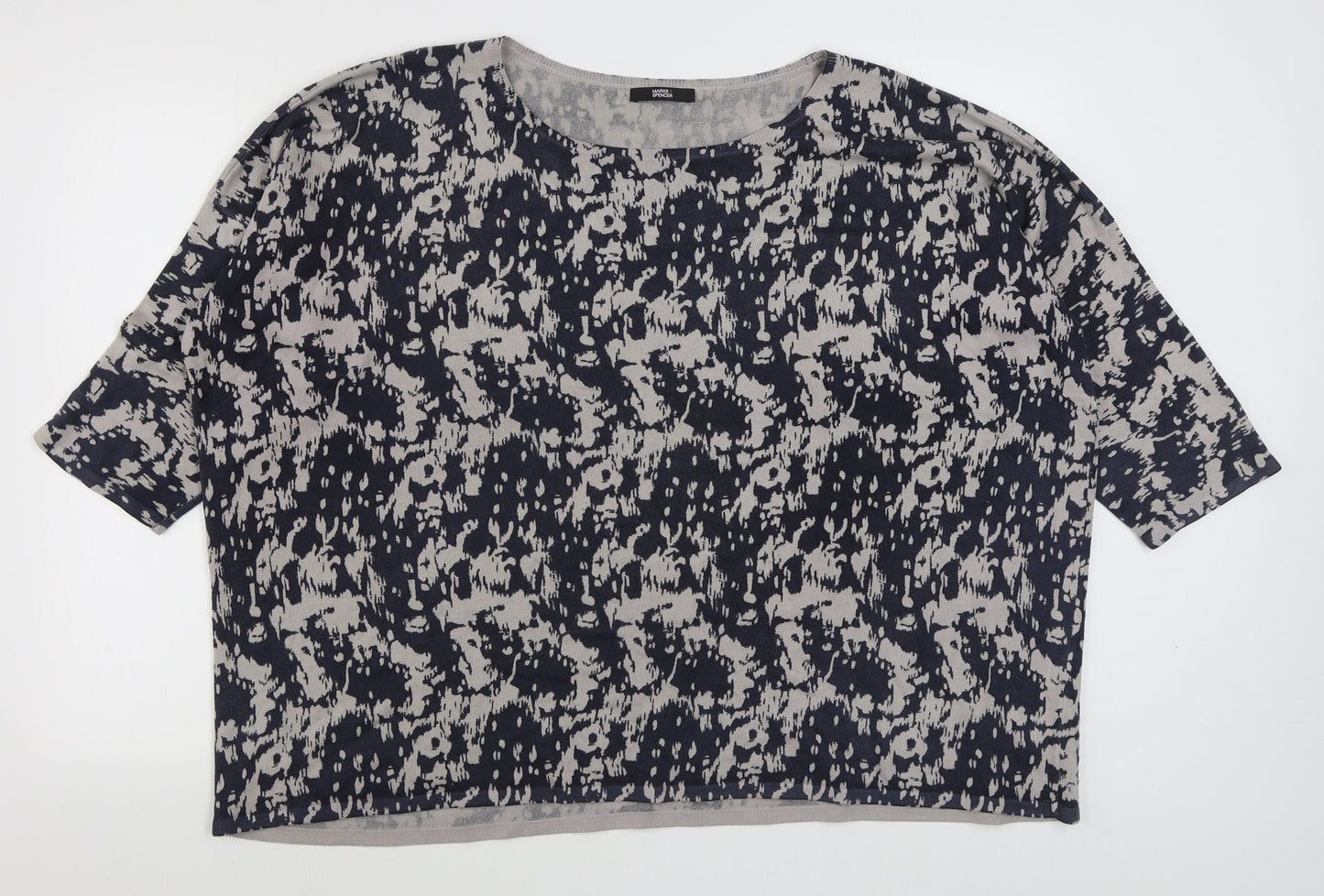 Womens UK Size 20 Marks and Spencer Blue Pullover Jumper