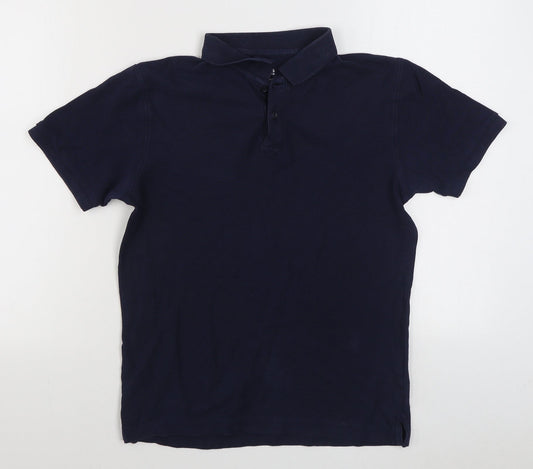Dunnes Stores Mens Blue  Cotton  Polo Size XS Collared Pullover