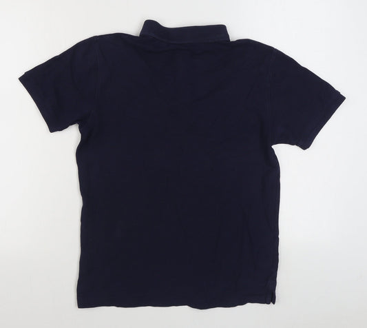 Dunnes Stores Mens Blue  Cotton  Polo Size XS Collared Pullover