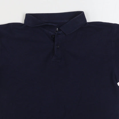 Dunnes Stores Mens Blue  Cotton  Polo Size XS Collared Pullover