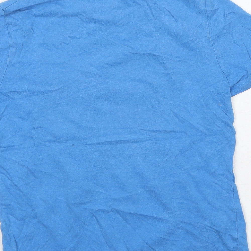 F&F Boys Blue  Cotton Basic Casual Size 5-6 Years Round Neck  - Play Station